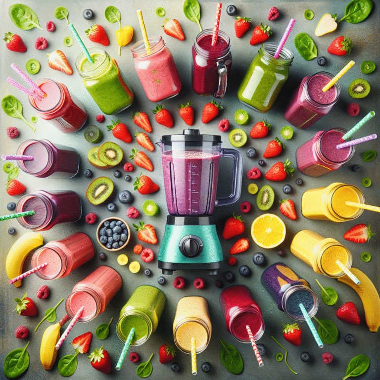 Smoothies nutritivos: uma explosão de sabor para os pequenos