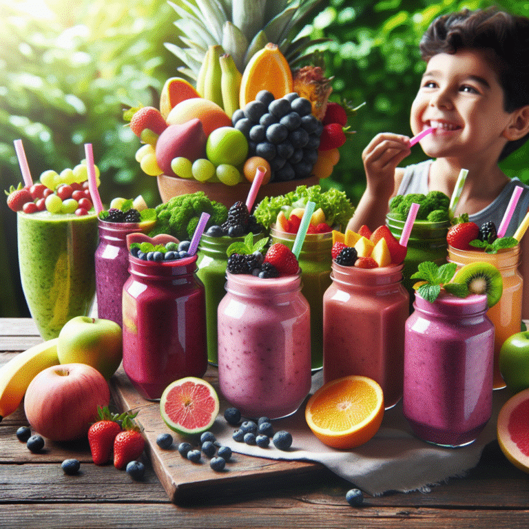 Como fazer smoothies saudáveis que as crianças adoram