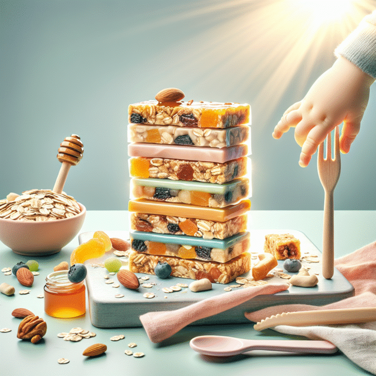 Barrinhas de cereal caseiras para crianças