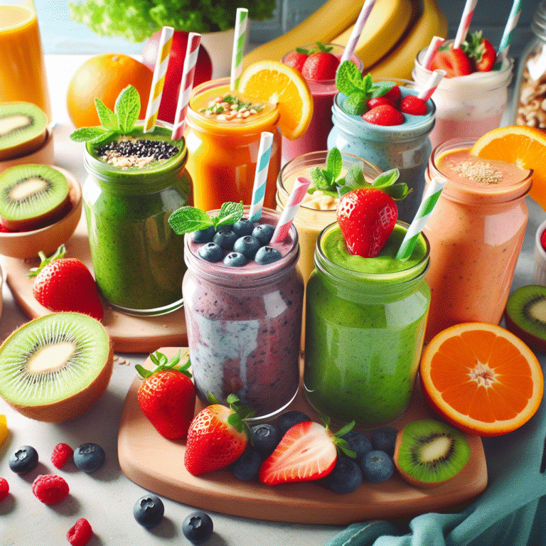 Smoothies nutritivos para uma alimentação saudável infantil