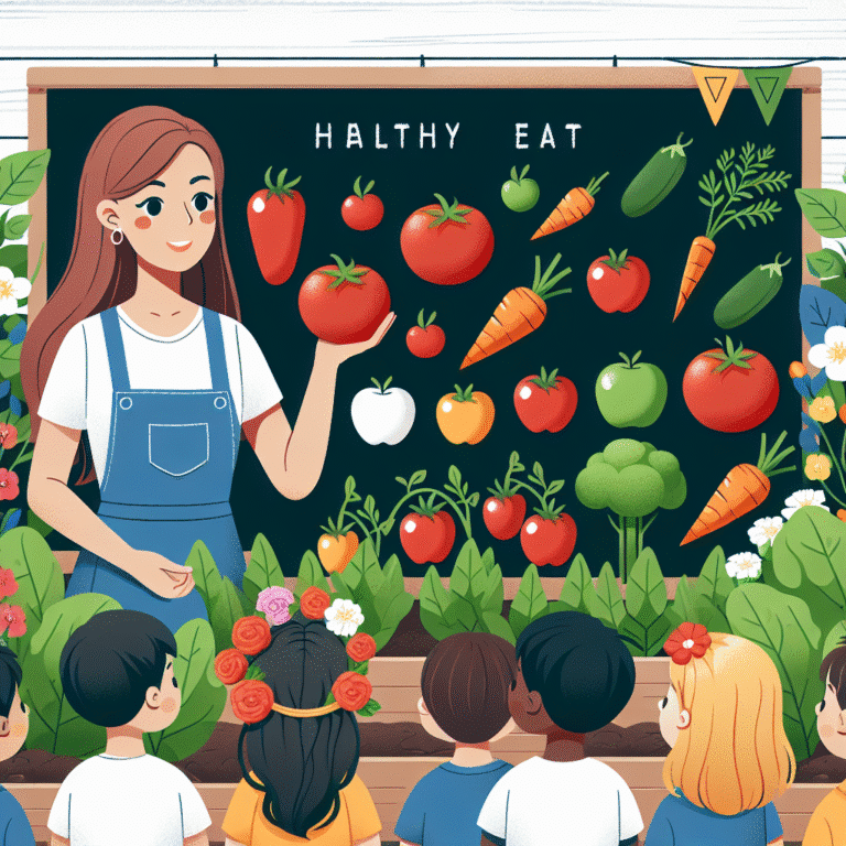 Como usar a jardinagem para ensinar sobre alimentos saudáveis