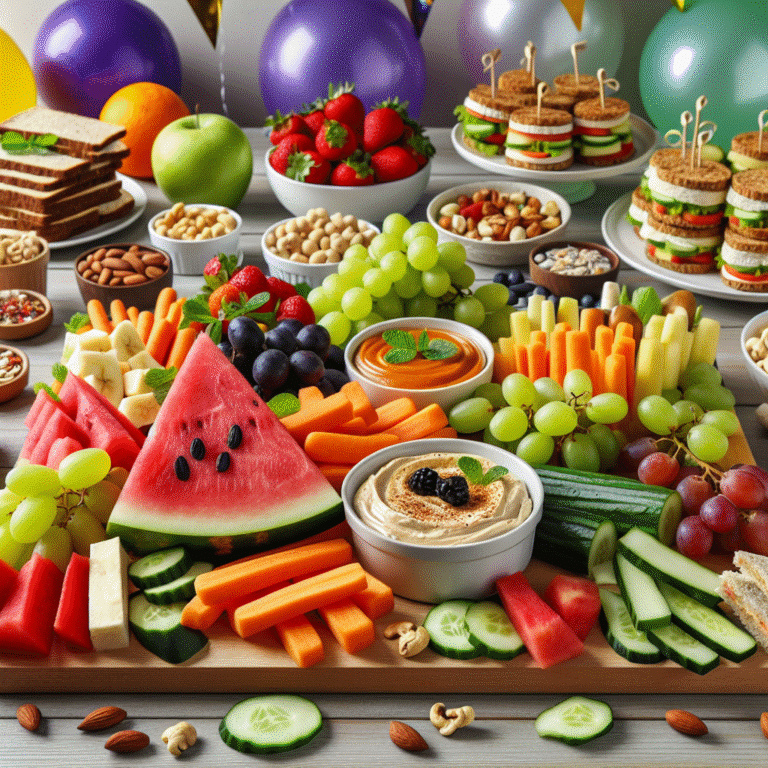 Lanches saudáveis para festas infantis