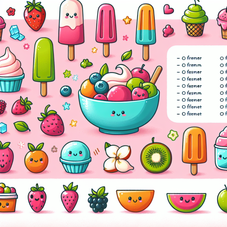 Doces gelados saudáveis para crianças