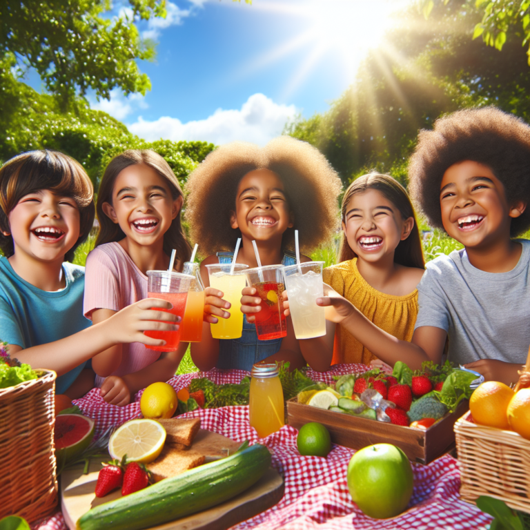 Bebidas hidratantes: mantendo as crianças saudáveis e refrescadas