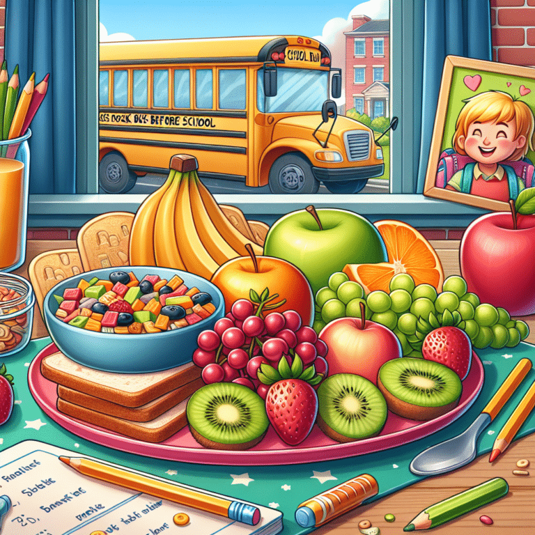 Lanches rápidos para crianças antes da aula