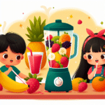 Elaborando smoothies nutritivos para a alimentação das crianças