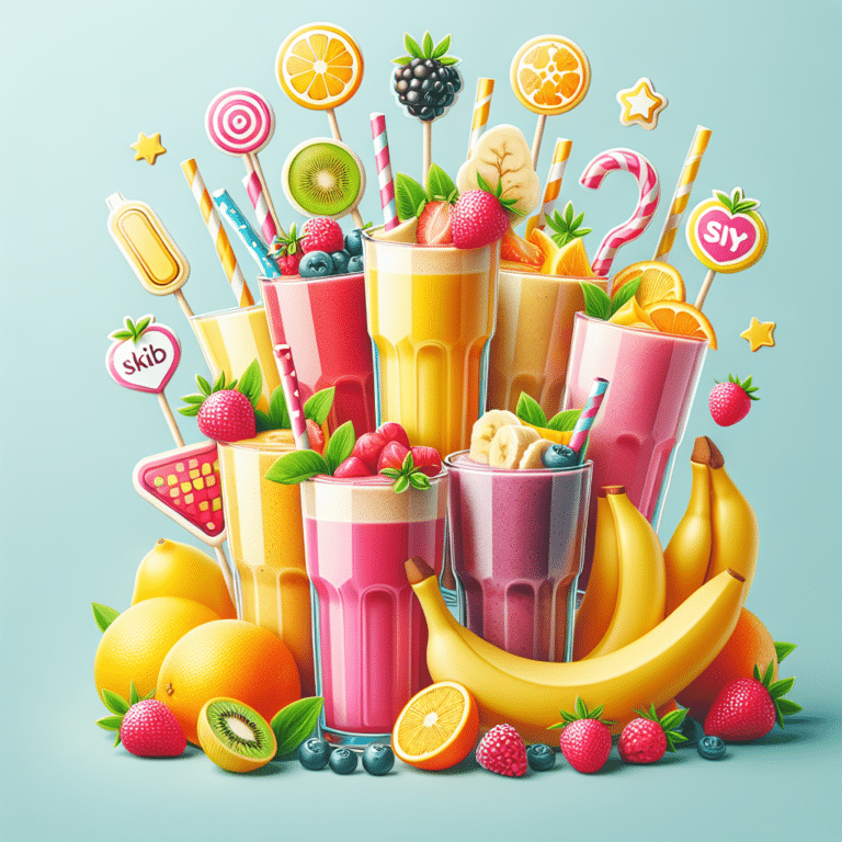 Smoothies nutritivos: ideias criativas para crianças