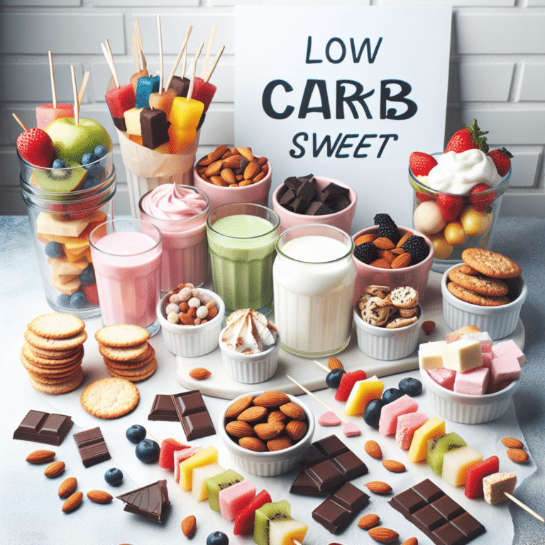 Doces low carb para crianças