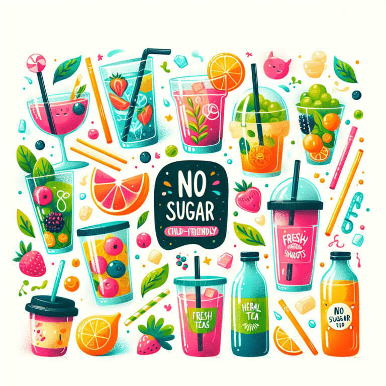 Bebidas sem açúcar: alternativas saborosas para os pequenos
